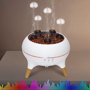 Essential Oil Diffuser, Volcano with Jellyfish Shaped Spray NWT OPEN BOX #10